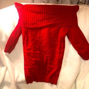 Red sweater shirt
